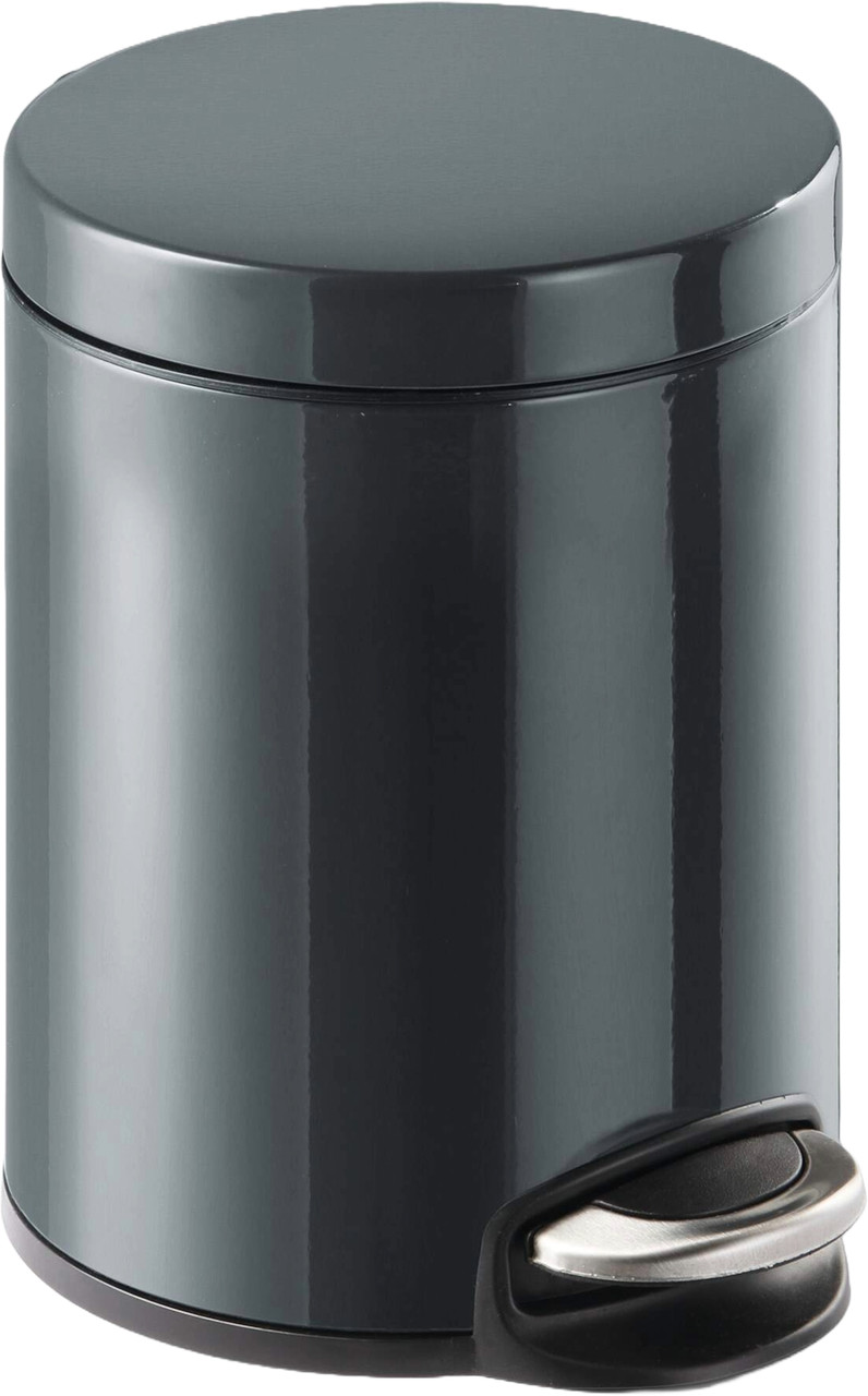 Durable 341058 - Round Pedal Bin - 5 Ltr - Charcoal Grey