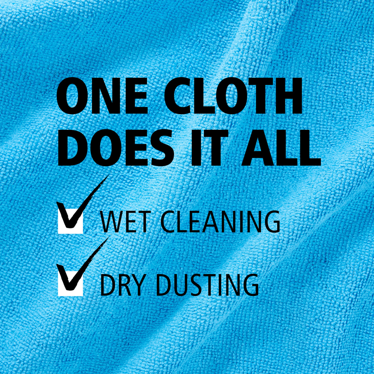 Rubbermaid 1820580 - HYGEN R-40 Recycled Microfibre Cloth - Yellow - Wet & Dry Cleaning with a Single Cloth