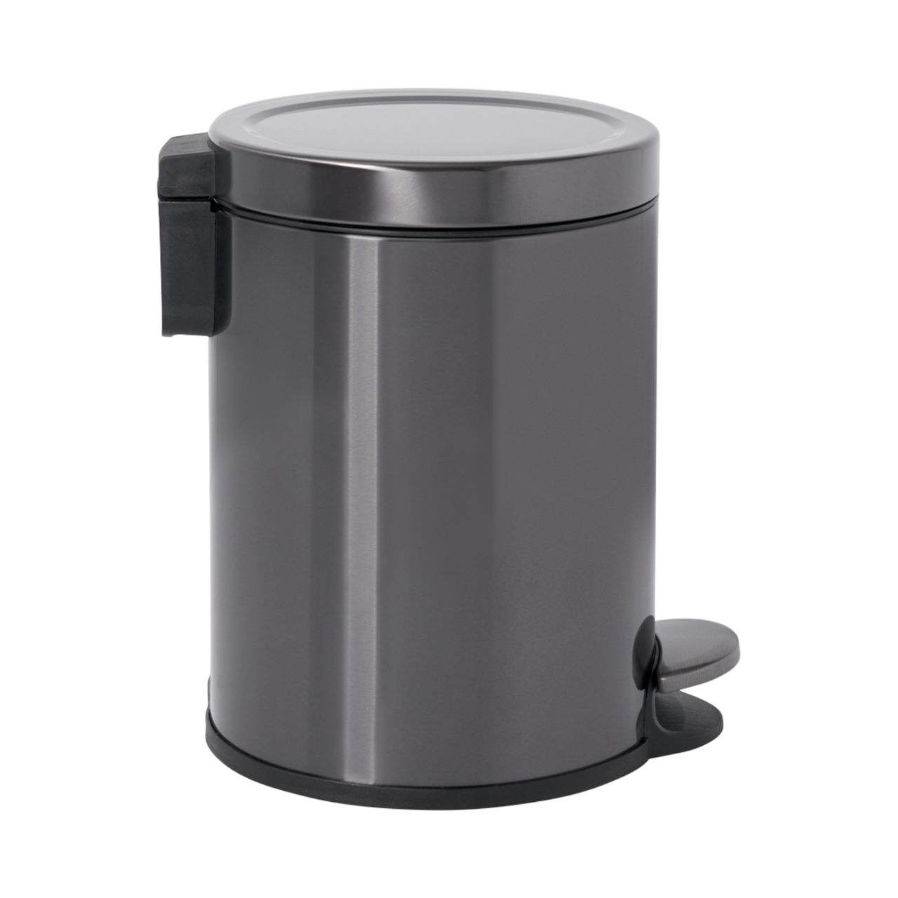 Rubbermaid 2179250 - Round Pedal-Operated Wastebasket - 6 Ltr - Charcoal - Profile Rubbermaid 2179250 - Round Pedal-Operated Wastebasket - 6 Ltr - Charcoal - Profile
