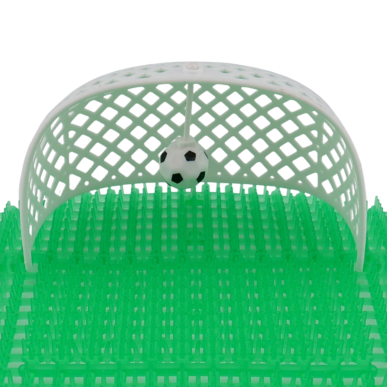 Close-up of Goal Attached to Airsenz Football Urinal Screen