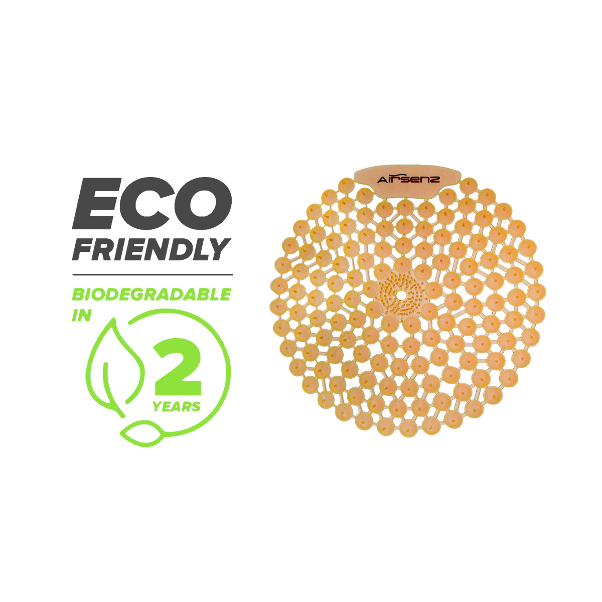 Pearl Urinal Screens by Airsenz Are Fully Recyclable and Degradable within 2-years