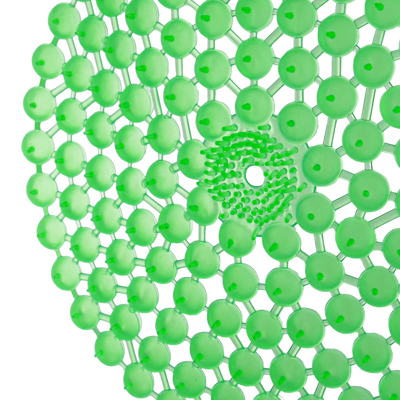 Close-Up of Pearl Shaped Surface of Airsenz Urinal Screen