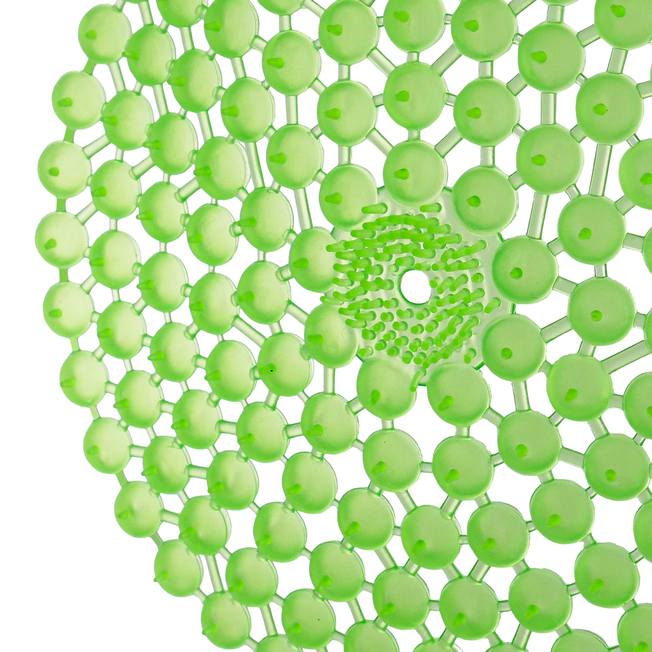 Close-Up of Pearl Shaped Surface of Airsenz Urinal Screen