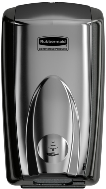 2162588 - Rubbermaid AutoFoam Dispenser - 500ml - Black/Chrome - Front