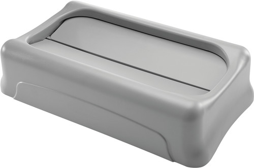 Rubbermaid Slim Jim Swing Lid - Grey - FG267360GRAY Rubbermaid Slim Jim Swing Lid - Grey - FG267360GRAY