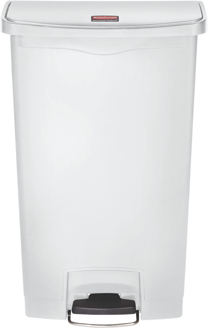 1883559 - Rubbermaid Slim Jim Front Step Pedal Bin - 68 Ltr - White