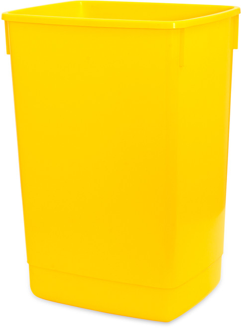 510901 - Addis King Size Bin Base - 60 Ltr - Yellow - Ideal for use in colour coded waste and recycling hubs