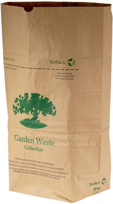 EcoSack Compostable Paper Garden Waste Sacks - 75 Ltr - ES75 EcoSack Compostable Paper Garden Waste Sacks - 75 Ltr - ES75