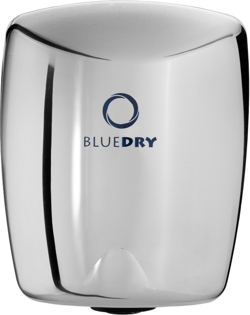 HD-BD1015PS - BlueDry Mini Jet Hand Dryer - Polished Stainless Steel - Front