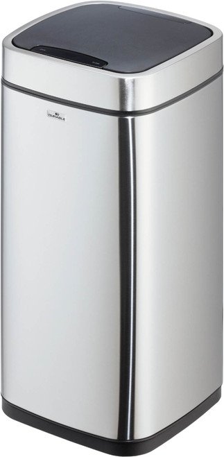Durable No Touch Sensor Bin - 21 Ltr - Silver - 342223 Durable No Touch Sensor Bin - 21 Ltr - Silver - 342223