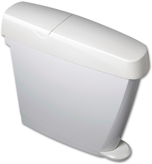 P+L Sanibin Feminine Hygiene Pedal Bin - 20 Ltr - White - FHB20W P+L Sanibin Feminine Hygiene Pedal Bin - 20 Ltr - White - FHB20W