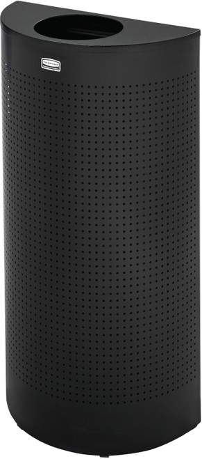 FGSH12EPLTBK - Rubbermaid Half-Round Open Top Bin - 45 Ltr - Textured Black FGSH12EPLTBK - Rubbermaid Half-Round Open Top Bin - 45 Ltr - Textured Black