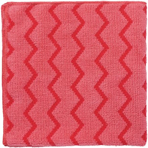 Rubbermaid Hygen Microfibre Cloth - Red - FGQ62000RD00 Rubbermaid Hygen Microfibre Cloth - Red - FGQ62000RD00