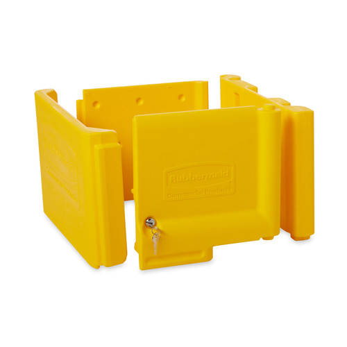 Rubbermaid Locking Cabinet For Janitor Cart - FG618100YEL Rubbermaid Locking Cabinet For Janitor Cart - FG618100YEL