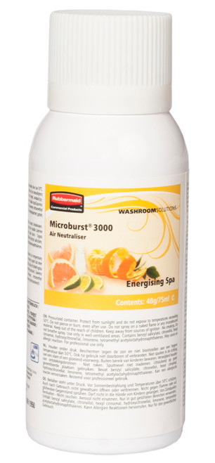 Rubbermaid Microburst 3000 Refill - 75ml - Energising Spa - 1910728 Rubbermaid Microburst 3000 Refill - 75ml - Energising Spa - 1910728