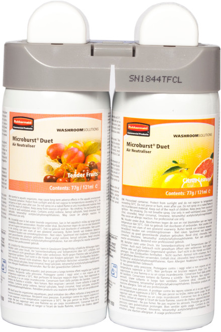 1910756 - Rubbermaid Microburst Duet Refill - Tender Fruits/Citrus Leaves 1910756 - Rubbermaid Microburst Duet Refill - Tender Fruits/Citrus Leaves