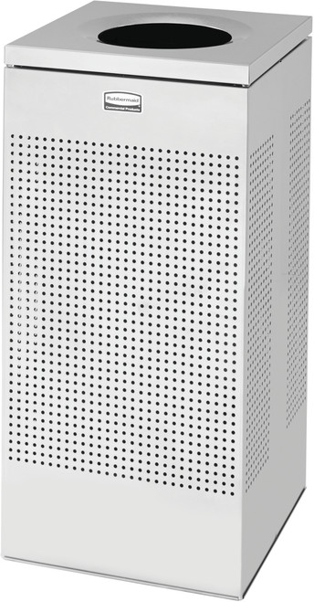 FGSC14SSPL - Rubbermaid Silhouettes Square Open Top Bin - 60L - Stainless Steel FGSC14SSPL - Rubbermaid Silhouettes Square Open Top Bin - 60L - Stainless Steel