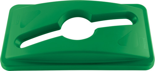 1788373 - Rubbermaid Slim Jim Mixed Recycling Lid - Green