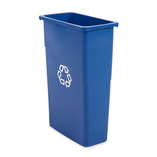 Rubbermaid Slim Jim Recycling Container (Old Style) - 87 Ltr - Blue - FG354075BLUE