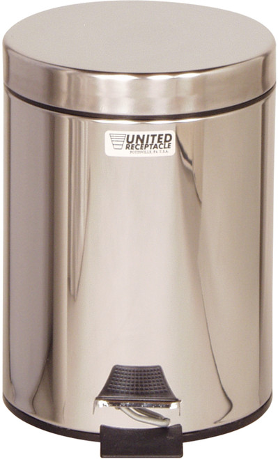 FGMST15SSPL - Rubbermaid Small Pedal Bin with Plastic Liner - 5.6 Ltr - Stainless Steel FGMST15SSPL - Rubbermaid Small Pedal Bin with Plastic Liner - 5.6 Ltr - Stainless Steel