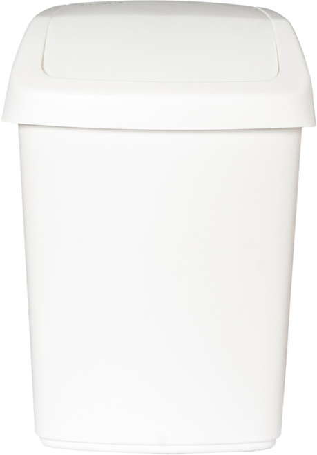 Rubbermaid Swing Top Bin - 25 Ltr - White - R000877