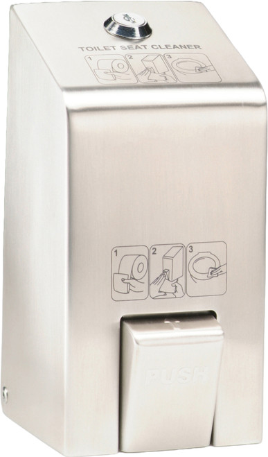 RBR9001BD35001 - Rubbermaid Unbranded Spray Seat & Handle Cleaner Dispenser - 400ml - Stainless Steel RBR9001BD35001 - Rubbermaid Unbranded Spray Seat & Handle Cleaner Dispenser - 400ml - Stainless Steel