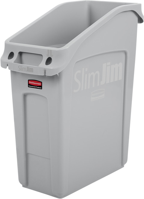 Rubbermaid Under-Counter Slim Jim - 49 Ltr - Grey - 2026695