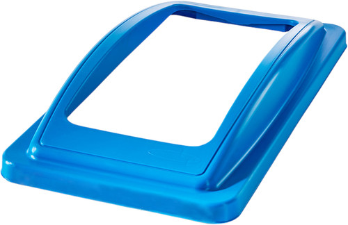 ESLIDFRAMEBLU38 - Narrow blue polypropylene lid with large open aperture that is compatible with 60L and 87L Slim Jims ESLIDFRAMEBLU38 - Narrow blue polypropylene lid with large open aperture that is compatible with 60L and 87L Slim Jims