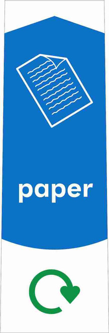 Slim Recycling Bin Sticker - Paper - PC115P