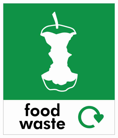 Small Recycling Bin Sticker - Food Waste - PC85FW