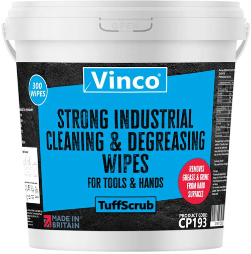 Vinco-TuffScrub Industrial Tool & Hand Wipe - 300 Wipes - CP193 Vinco-TuffScrub Industrial Tool & Hand Wipe - 300 Wipes - CP193