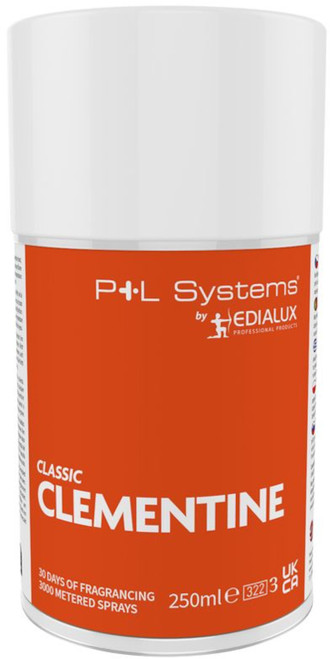 P+L Aerosol Refills - 250ml - Clementine - Case of 12 - W211 P+L Aerosol Refills - 250ml - Clementine - Case of 12 - W211