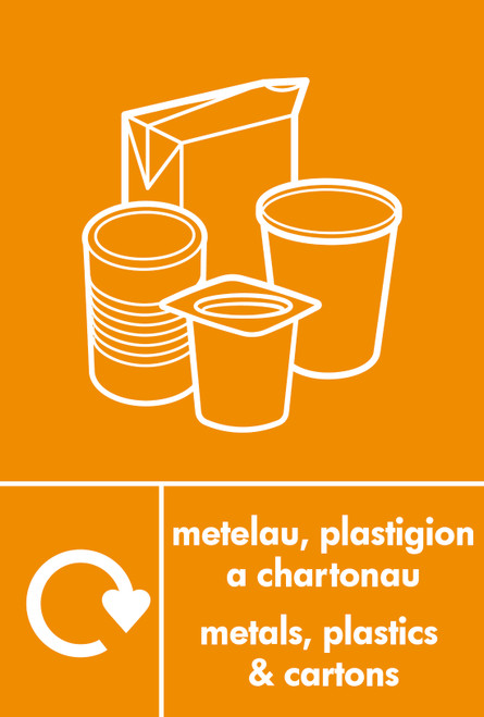 PCA4MPC - Metals, Plastics & Cartons A4 Recycling Bin Sticker PCA4MPC - Metals, Plastics & Cartons A4 Recycling Bin Sticker
