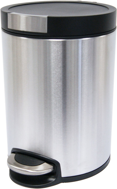 Round Soft-Close Pedal Bin - 5 Ltr - Stainless Steel - WR-EK9225MT-5L Round Soft-Close Pedal Bin - 5 Ltr - Stainless Steel - WR-EK9225MT-5L