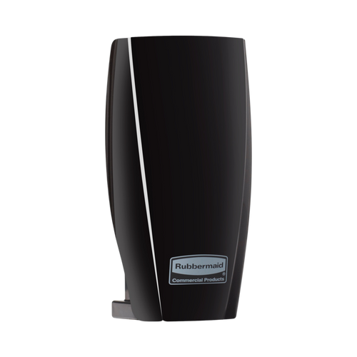 Angled to the Right Black Rubbermaid CirculAir 90 Passive Air Care Dispenser