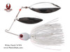 Pro-Series Spinnerbait - White Flash with Double Willow Nickel Blades