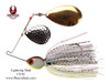 Phenix Pro-Series Spinnerbait - Lightning Shad with Colorado Silver and Indiana Gold Blades