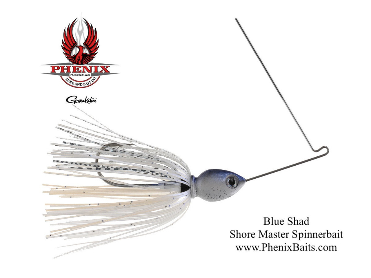 Phenix Shore Master Custom Spinnerbait - Blue Shad 5/8 oz.