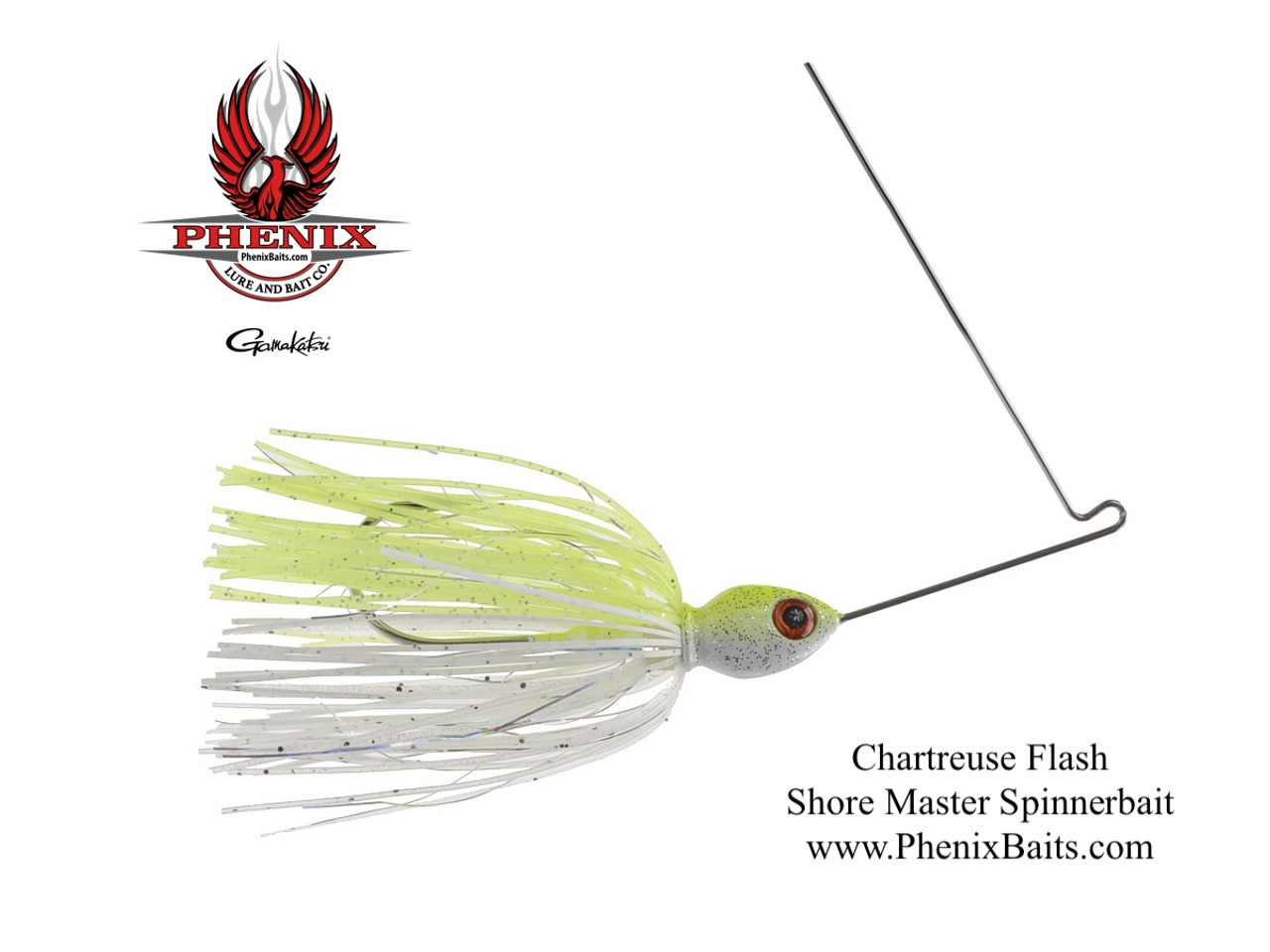 Phenix Shore Master Custom Spinnerbait - Chartreuse Flash 3/8 oz.