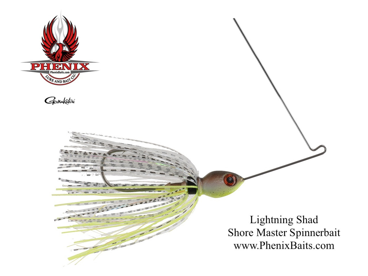 Phenix Shore Master Custom Spinnerbait - Lightning Shad 3/8 oz.