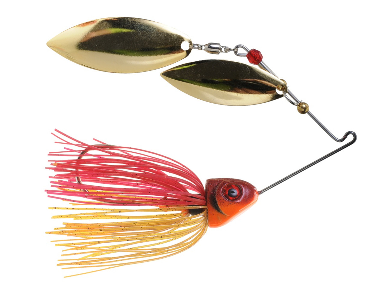 Vengeance Spinnerbaits - Red Crab with Double Willow Gold (Closeout)