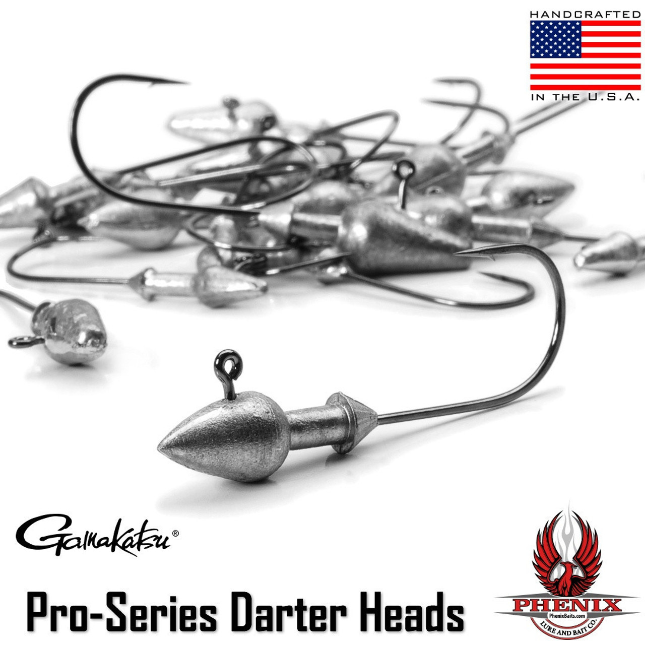 Pro-Series Darter Heads 1/4 oz. 3/0 Gamakatsu Hook (5-pack)