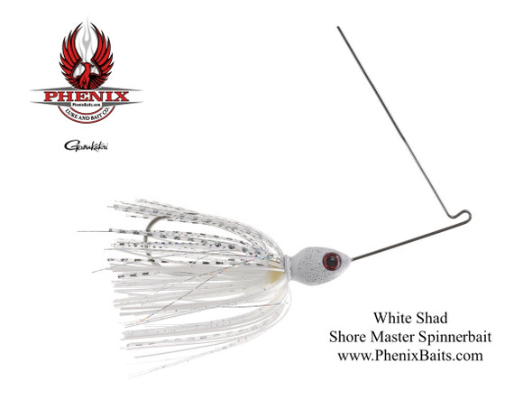 Phenix Shore Master Custom Spinnerbait - White Shad