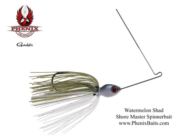 Phenix Shore Master Custom Spinnerbait - Watermelon Shad