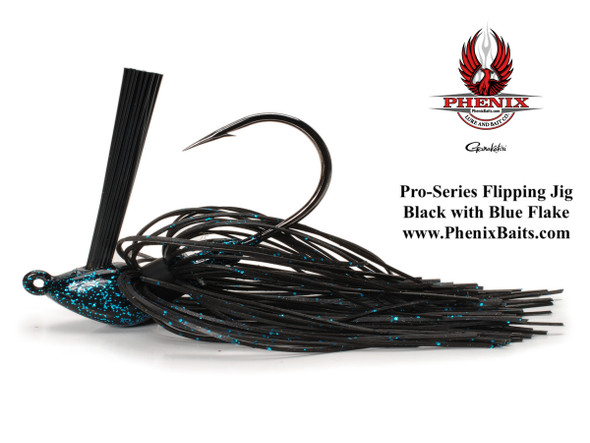 Phenix Pro-Series Flipping Jig - Black with Blue Flake