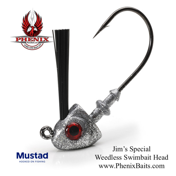 Phenix Vengeance Weedless Swimbait Heads - Jim's Special