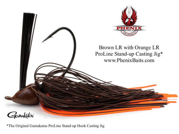 Phenix ProLine Stand-up Casting Jig - Brown Living Rubber with Orange Living Rubber