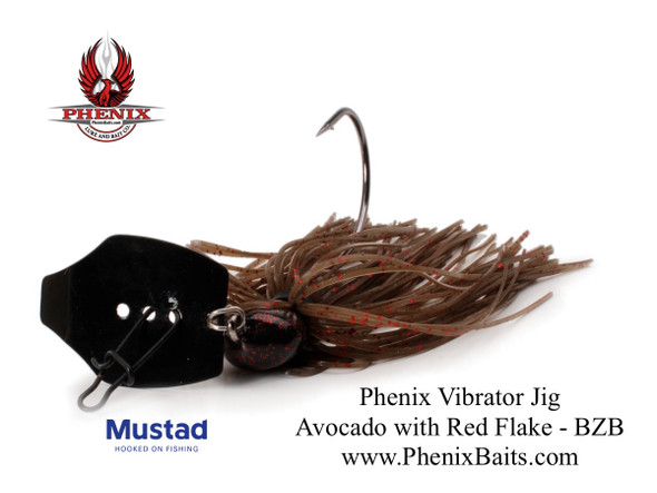 Phenix Vibrator Jig - Fire Craw with Black Zinc Blade