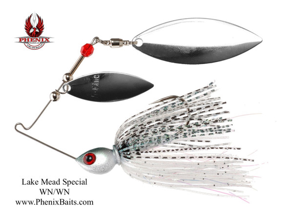 Pro-Series Spinnerbait - Western Shad / Lake Mead Special with Double Willow Nickel Blades