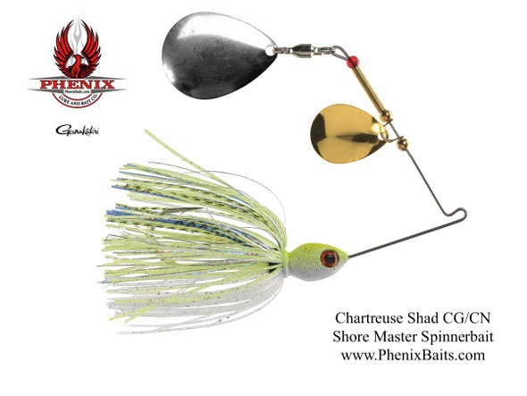 Phenix Pro-Series Spinnerbait - Sun Perch (Lake Fork Special) with Colorado  Gold and Willow Gold Blades